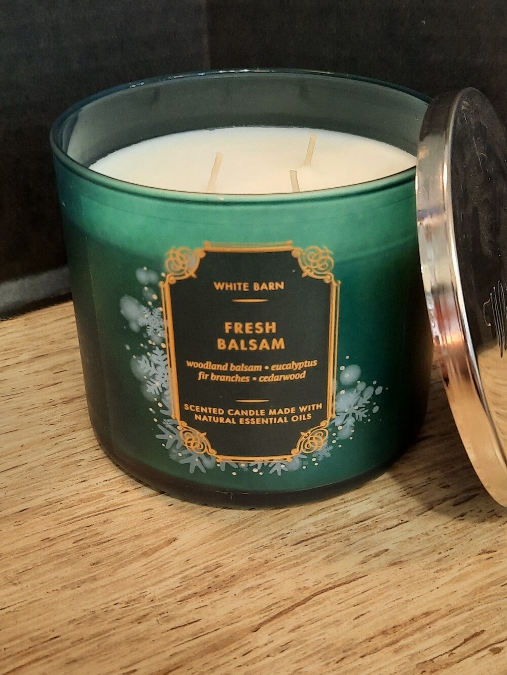 "FRESH BALSAM" Bath And Body Works 3 WICK